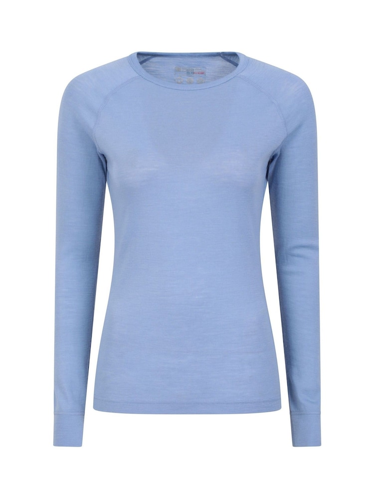 Mountain Warehouse Blue Womens Merino II Thermal Top - Image 1 of 5