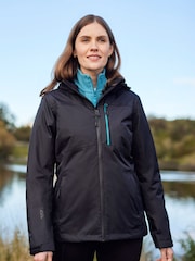 Mountain Warehouse Black Rainforest II Extreme Womens Waterproof Jacket - Image 1 of 6