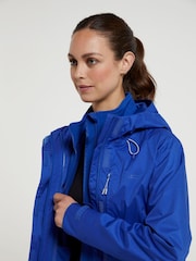 Mountain Warehouse Blue Womens Whirlwind Waterproof 3 In 1 Jacket - Image 3 of 8