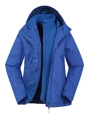 Mountain Warehouse Blue Womens Whirlwind Waterproof 3 In 1 Jacket - Image 4 of 8