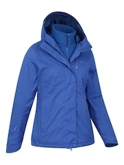 Mountain Warehouse Blue Womens Whirlwind Waterproof 3 In 1 Jacket - Image 5 of 8