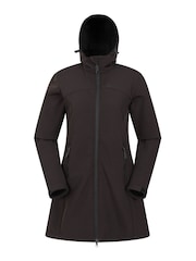 Abrigo de mujer impermeable de softshell Exodus de Mountain Warehouse - Imagen 2 de 5
