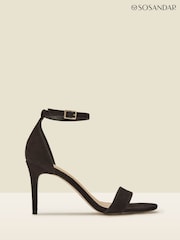Sosandar Black Barely There High Heel Sandals - Image 2 of 5