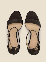 Sosandar Black Barely There High Heel Sandals - Image 3 of 5