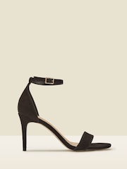 Sosandar Black Barely There High Heel Sandals - Image 5 of 5