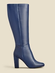 Azul - Sosandar Leather Knee High Boots - Imagem 1 de 4