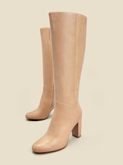 Sosandar Natural Leather Knee High Boots - Image 3 of 4