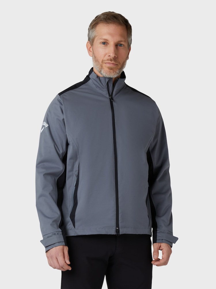 Callaway Apparel Mens Grey Golf Stormlite 2 Waterproof Jacket - Image 1 of 5
