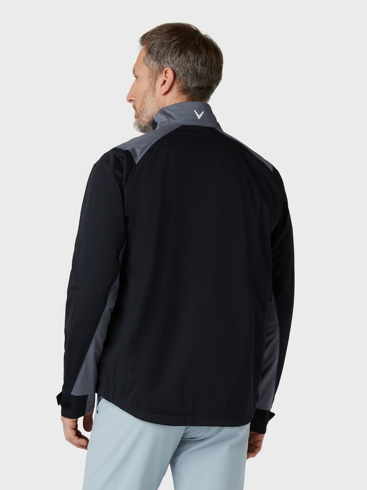 Callaway Apparel Mens Golf Stormlite 2 Waterproof Black Jacket - Image 2 of 5