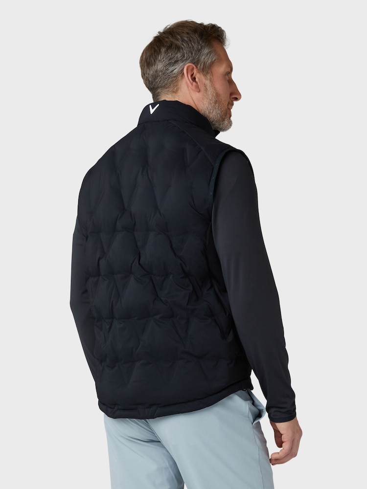 Callaway Apparel Mens Golf Chev Welded Black Quilted Gilet - Изображение 2 из 4
