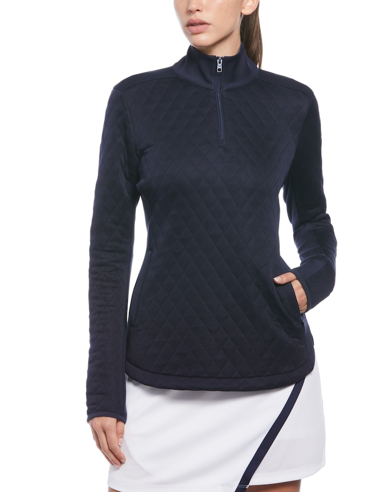 Callaway Apparel Ladies Blue Golf Quilted Fleece - Image 1 of 6