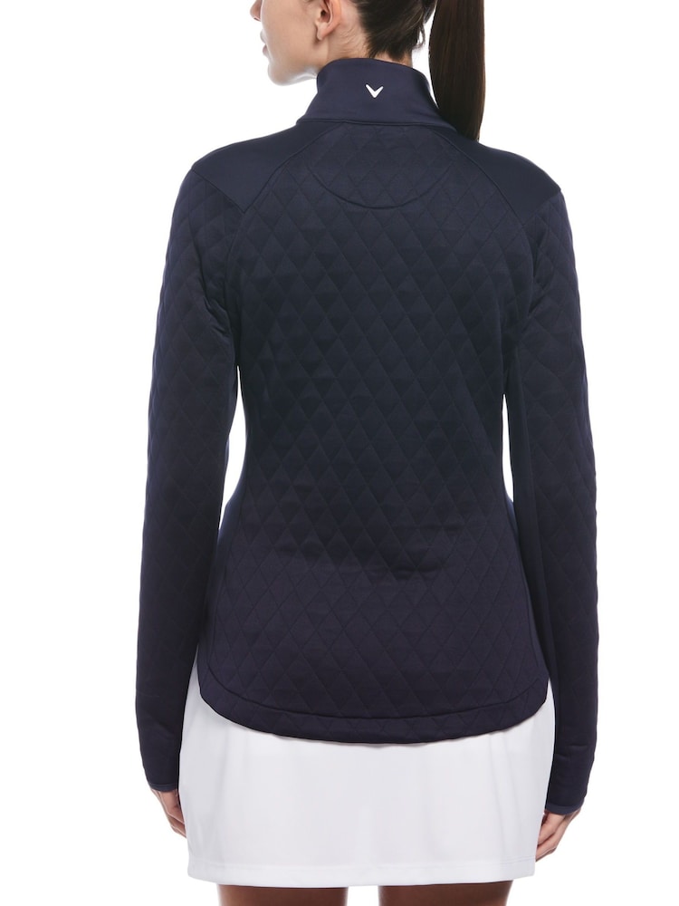 Callaway Apparel Ladies Blue Golf Quilted Fleece - Image 2 of 6