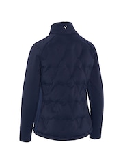 Callaway Apparel Ladies Blue Golf Chev Primaloft Quilted Jacket - Image 4 of 4