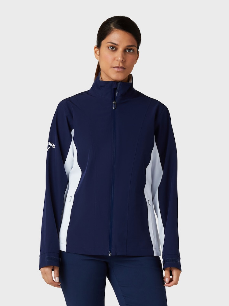 Callaway Apparel Ladies Blue Golf Liberty IV Waterproof Jacket - Image 1 of 3