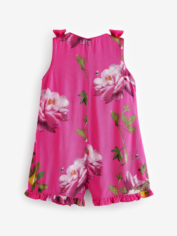Baker by Ted Baker Pink Floral Playsuit - Image 2 of 4