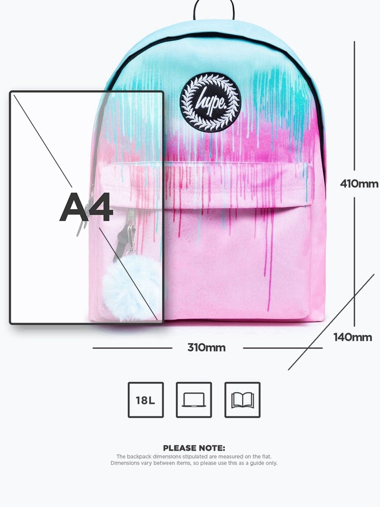 Hype. Sac à dos rose pastel Drips - Image 4 of 8