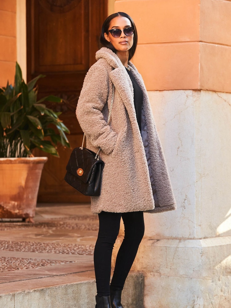 Manteau Long hanche Sosandar Teddybear borg - Image 1 de 5