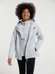 Mountain Warehouse Grey Womens Whirlwind Waterproof 3 In 1 Jacket - Image 1 of 6