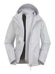 Mountain Warehouse Grey Womens Whirlwind Waterproof 3 In 1 Jacket - Image 2 of 6