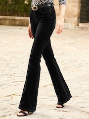 Sosandar Black Kick Flare Jeans - Image 3 of 4