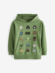 Khaki Green 100% Cotton Licensed Star Wars Hoodie by Next (3-16yrs) - Image 1 of 3