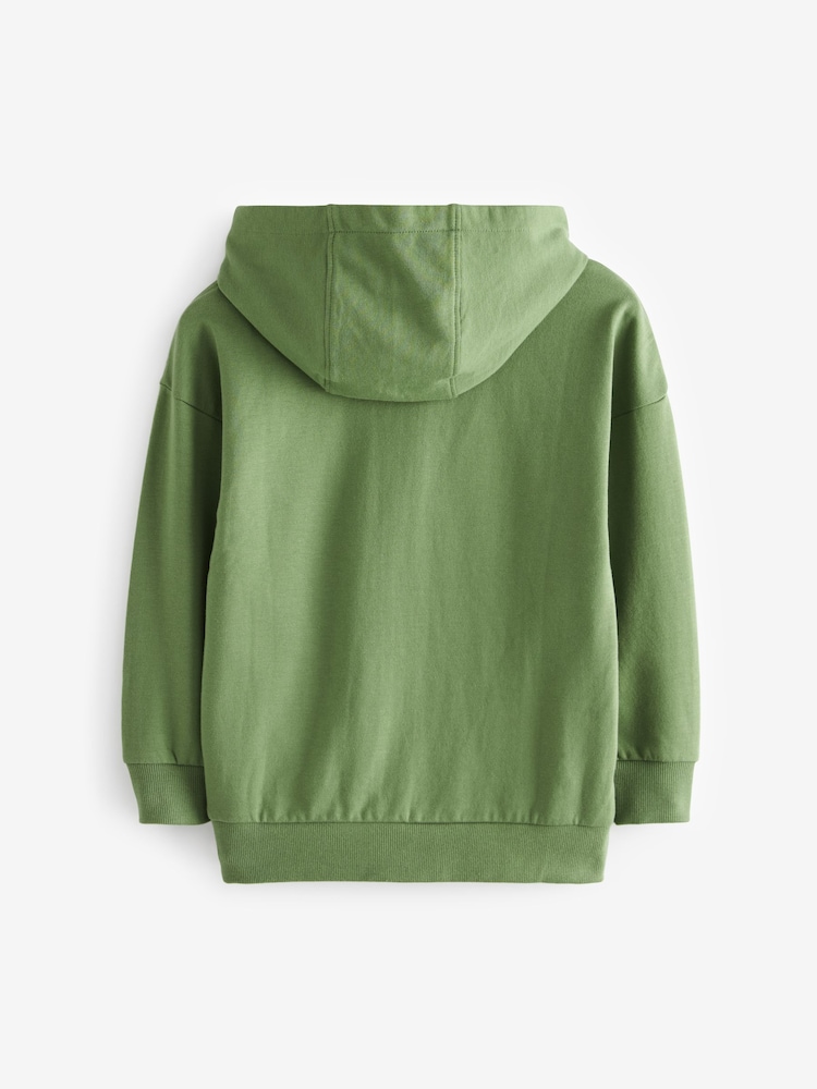 Khaki Green 100% Cotton Licensed Star Wars Hoodie by Next (3-16yrs) - Image 2 of 3