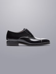 Charles Tyrwhitt Black High Shine Leather Made In England Oxford Shoes - Image 1 of 3