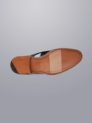 Charles Tyrwhitt Black High Shine Leather Made In England Oxford Shoes - Image 3 of 3
