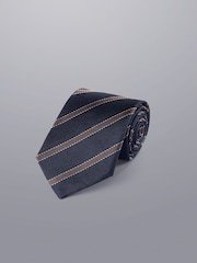 Charles Tyrwhitt Blue Silk Stripe Tie - Image 1 of 2