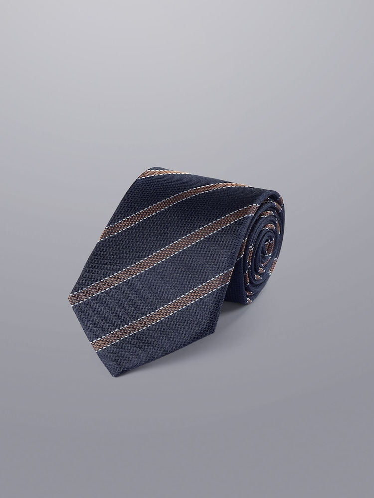 Charles Tyrwhitt Blue Silk Stripe Tie - Image 1 of 2
