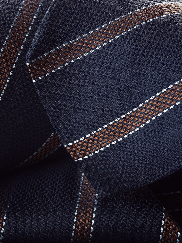 Charles Tyrwhitt Blue Silk Stripe Tie - Image 2 of 2