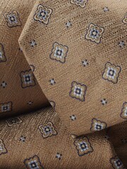 Charles Tyrwhitt Natural Silk Stain Resistant Pattern Tie - Image 2 of 2