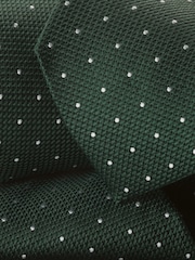 Charles Tyrwhitt Green Silk Stain Resistant Tie - Image 2 of 2