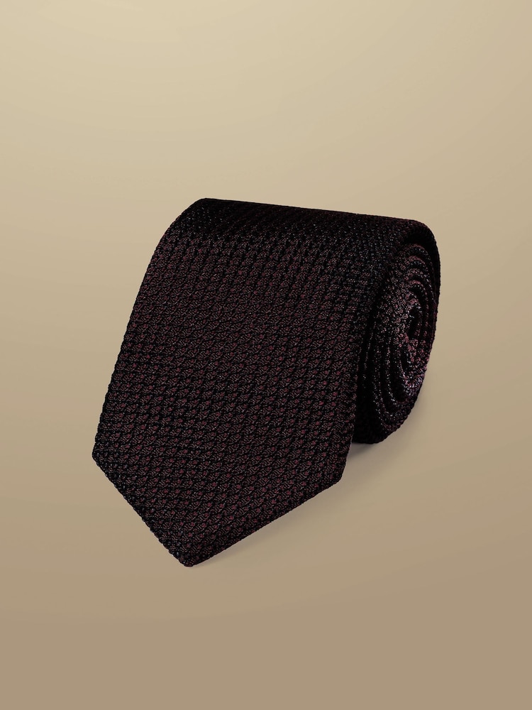 Charles Tyrwhitt Red Grenadine Italian Tie - Image 1 of 2