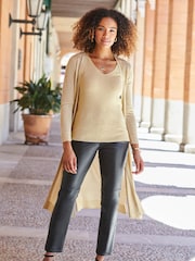 Sosandar Gold Metallic Vest - Image 5 of 5