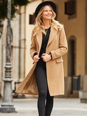 Sosandar Natural Belted Formal Coat - Image 4 of 5
