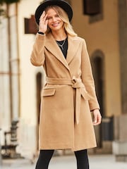 Sosandar Natural Belted Formal Coat - Image 5 of 5