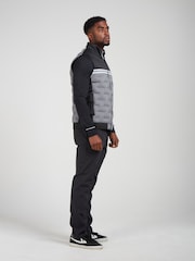 Original Penguin Golf Mens Insulated Mixed Media 80s Primalot Block Black Vest - Image 3 of 5