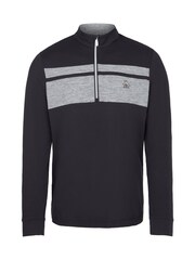 Original Penguin Golf Mens Lightweight Quarter Zip Heritage Block Pullover Black Jacket - Image 6 of 7