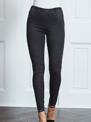 Sosandar Grey Soft Touch Jeggings - Image 2 of 4