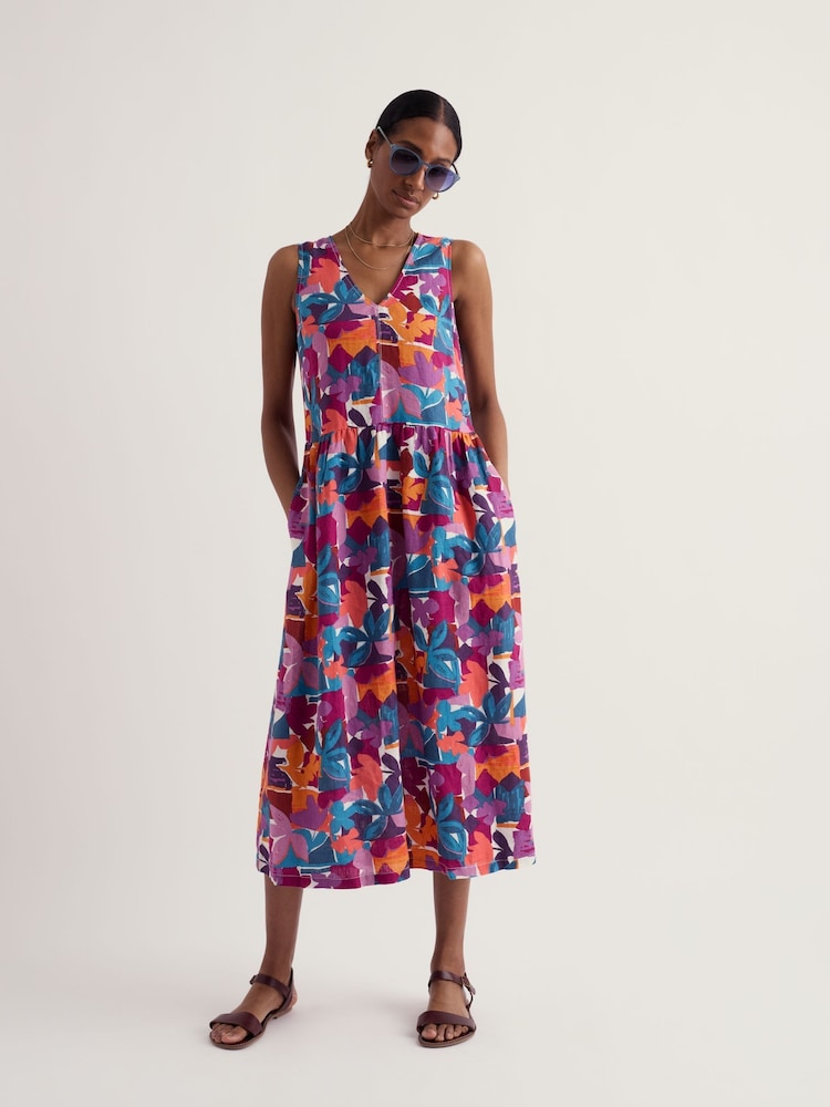 Seasalt Cornwall Pink Lowland Heather Dress - Image 1 of 4 Seasalt Cornwall Pink Lowland Heather Dress - Image 1 of 4