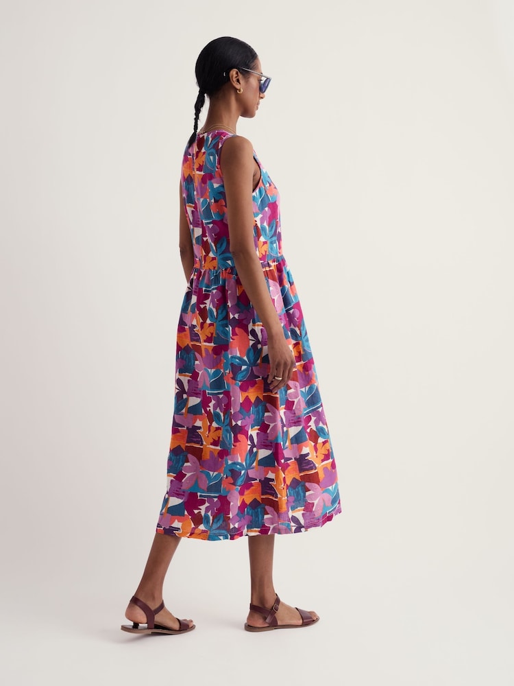 Seasalt Cornwall Pink Lowland Heather Dress - Image 2 of 4 Seasalt Cornwall Pink Lowland Heather Dress - Image 2 of 4