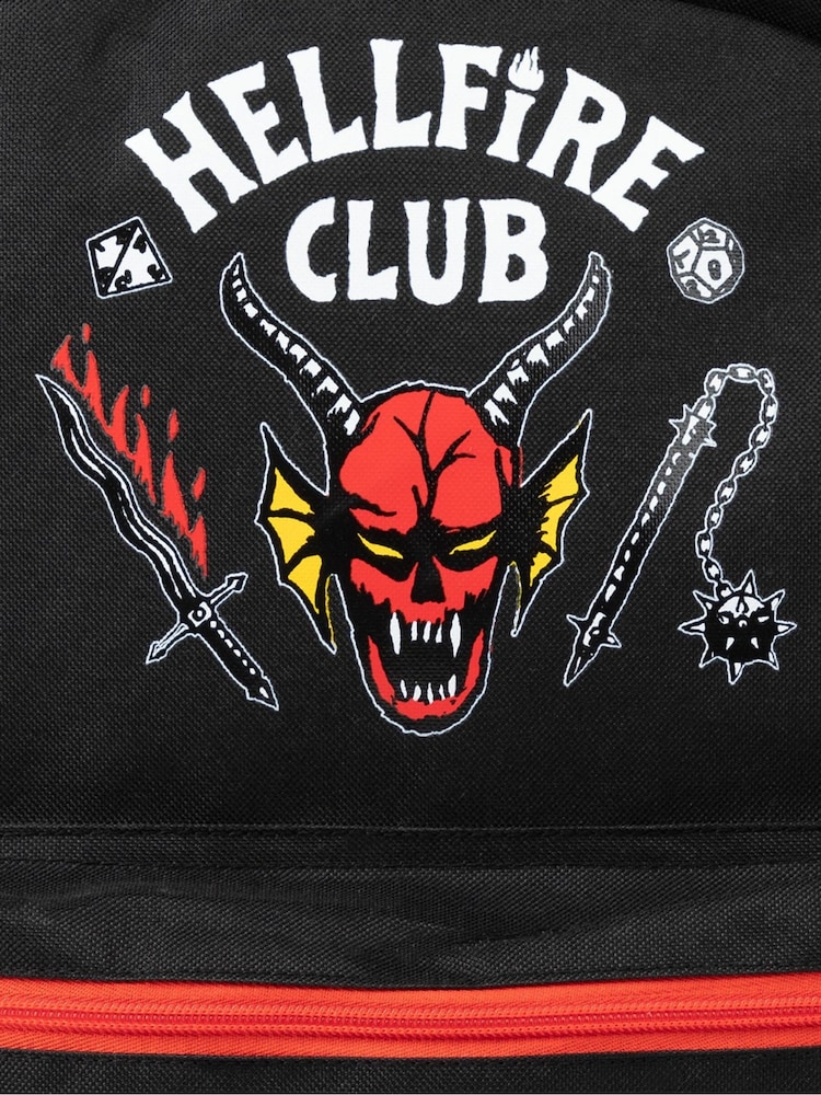 Vanilla Underground Black Stranger Things Unisex Single Backpack - Image 6 of 6