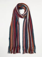 FatFace Blue Vertical Stripe Scarf - Image 1 of 2