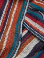 FatFace Blue Vertical Stripe Scarf - Image 2 of 2