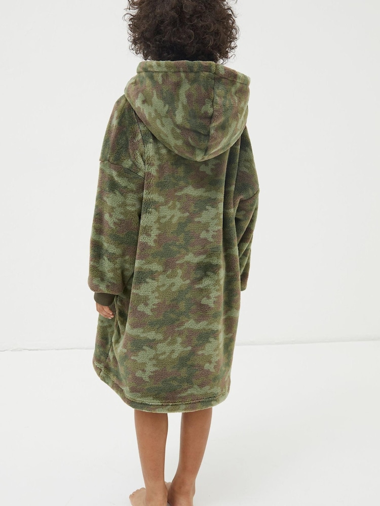 Sweat à capuche FatFace oversize camouflage - Image 2 de 5