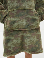 Sweat à capuche FatFace oversize camouflage - Image 4 de 5
