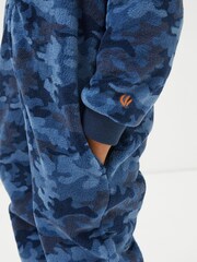 FatFace Blue Camo Onesie - Image 4 of 5