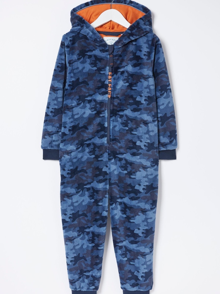 FatFace Blue Camo Onesie - Image 5 of 5