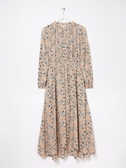 FatFace Black Beth Damask Floral Maxi Dress - Image 6 of 6